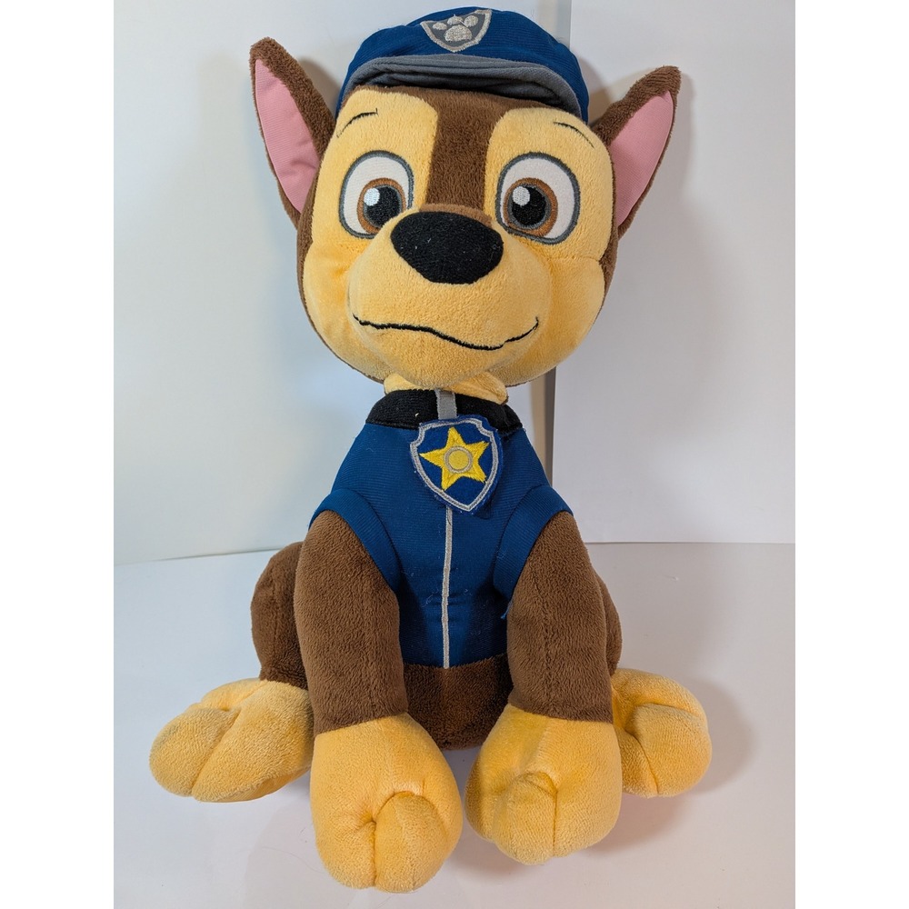 PAW Patrol Chase Plush 18 Inch Spin Master 2019 Stuffed Animal Police Dog Toy